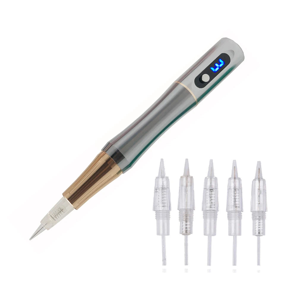 PMU Machine for Eyebrows | Professional Digital Microblading Pen Permanent Makeup Machines Silver Machine Tidesmit
