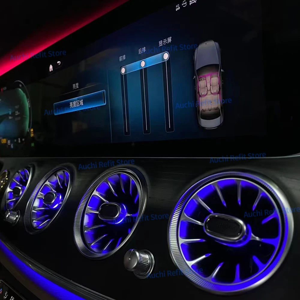 Mercedes-Benz W213 Ambient LED Air Vents with 3D Rotating Speaker Tidesmit