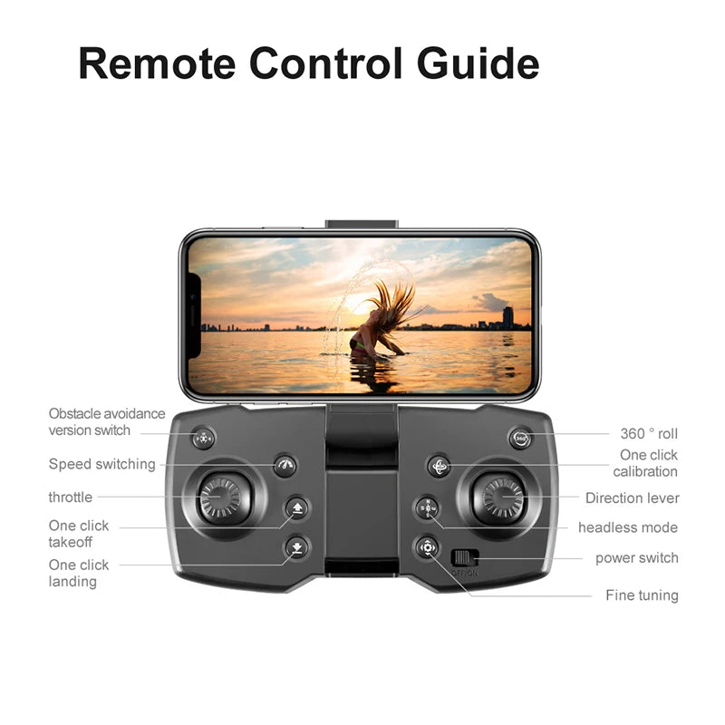 8K Camera Drone Foldable Quadcopter with Obstacle Avoidance Tidesmit