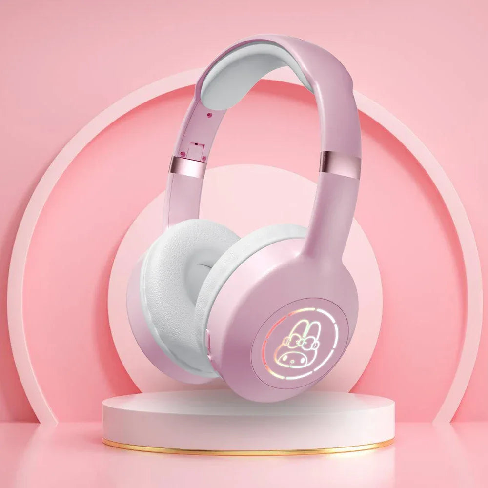 Kuromi Tidesmit Wireless Stereo Bluetooth Headphones - 3 Color Options Pink Tidesmit