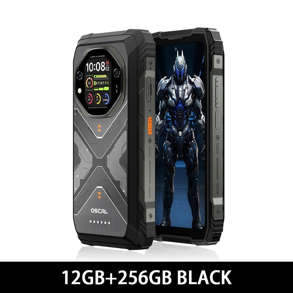 Blackview OSCAL TANK 1 Rugged Smartphon 5G 6.78" FHD+Display Cell Phone16GB+512GB 20000mAh 64MP Telephone Portabl Android 15 NFC