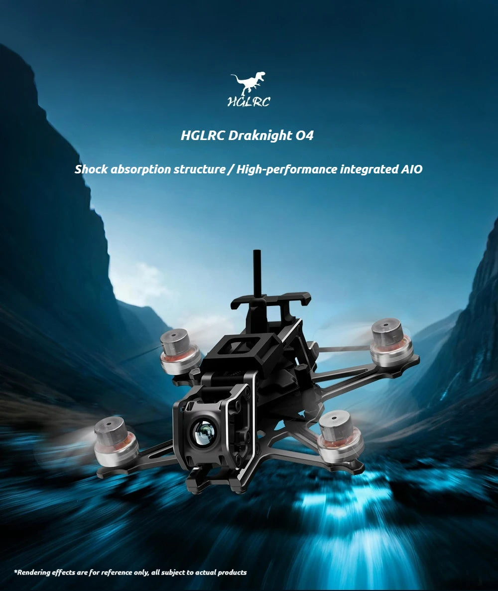 Draknight O4 4K Micro FPV Drone - 2 Inch Freestyle Quadcopter Tidesmit