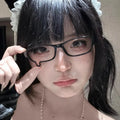 Y2K Anime Teardrop Glasses Cosplay Unisex Lensless Eyewear Fashion Jewelry Costume Props Accessories Gift Kawaii Aesthetic Decor