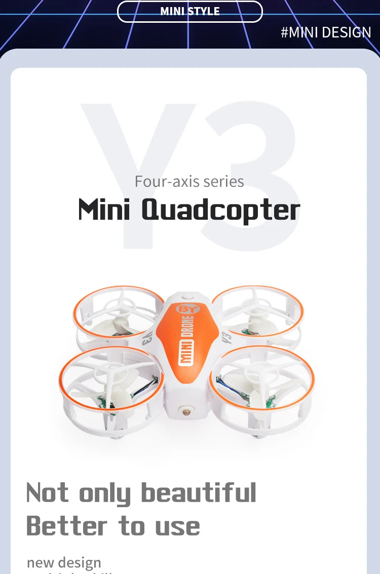 Mini UFO Drone for Kids - Foldable Remote Control Quadcopter (Blue) Tidesmit