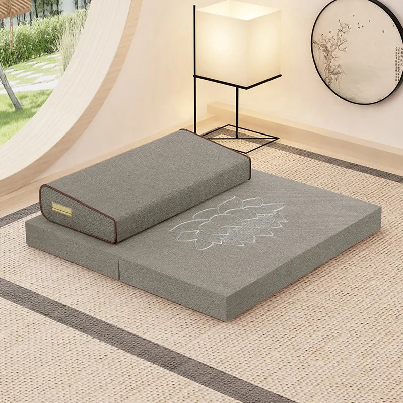 Seat Cushion Meditation Mat Futon Kneeling Meditation Home Thickened Folding Fabric Coconut Palm Zen Mat
