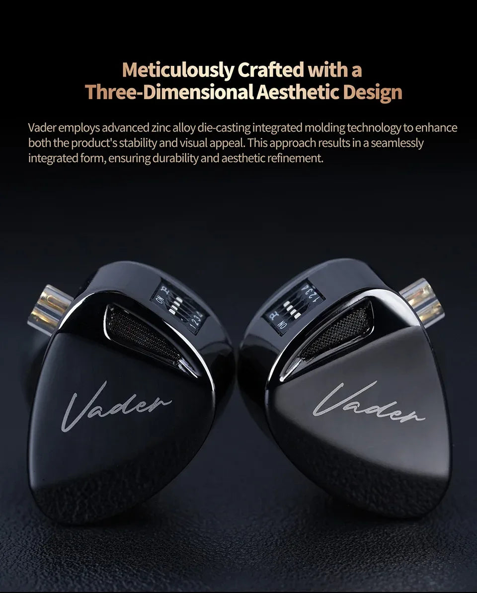 KZ Vader In-Ear Monitors with Tuning Switches by Tidesmit Tidesmit