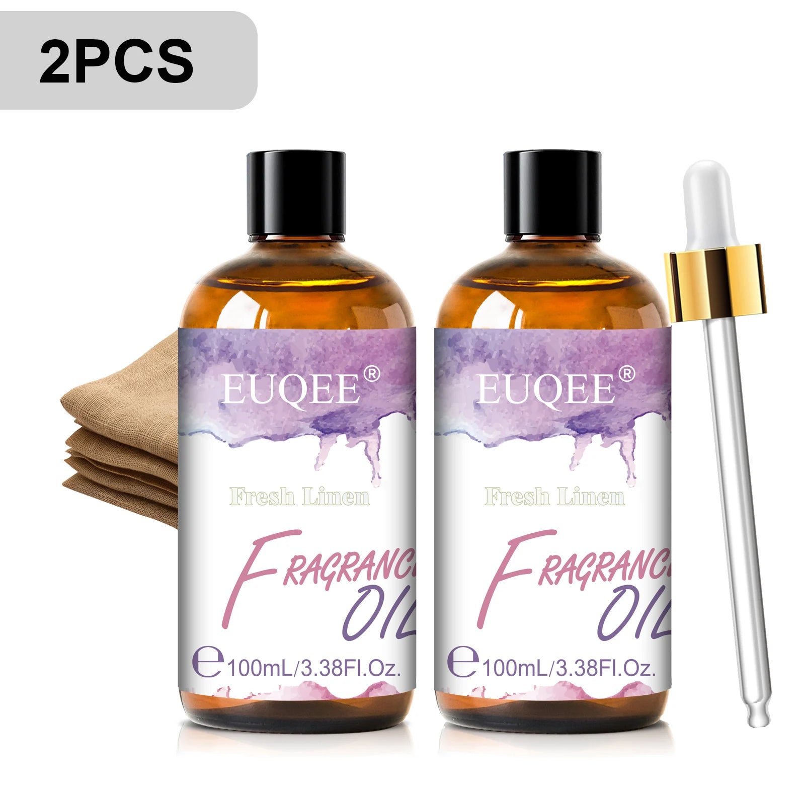 EUQEE 100ml Premium Fragrance Oil Coconut Vanilla White Musk Freesia Aroma Fragrance Oils For Diffuser Humidifier Candle Making