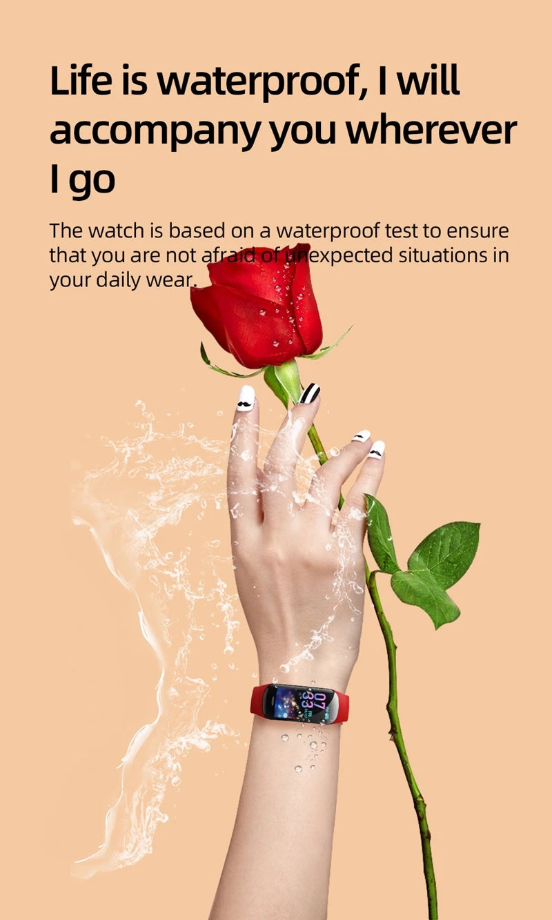 C1 Plus Smart Watch Fitness Tracker Bluetooth Heart Rate Blood Pressure Monitor Step Counting Sports Bracelet for Men Women 2026