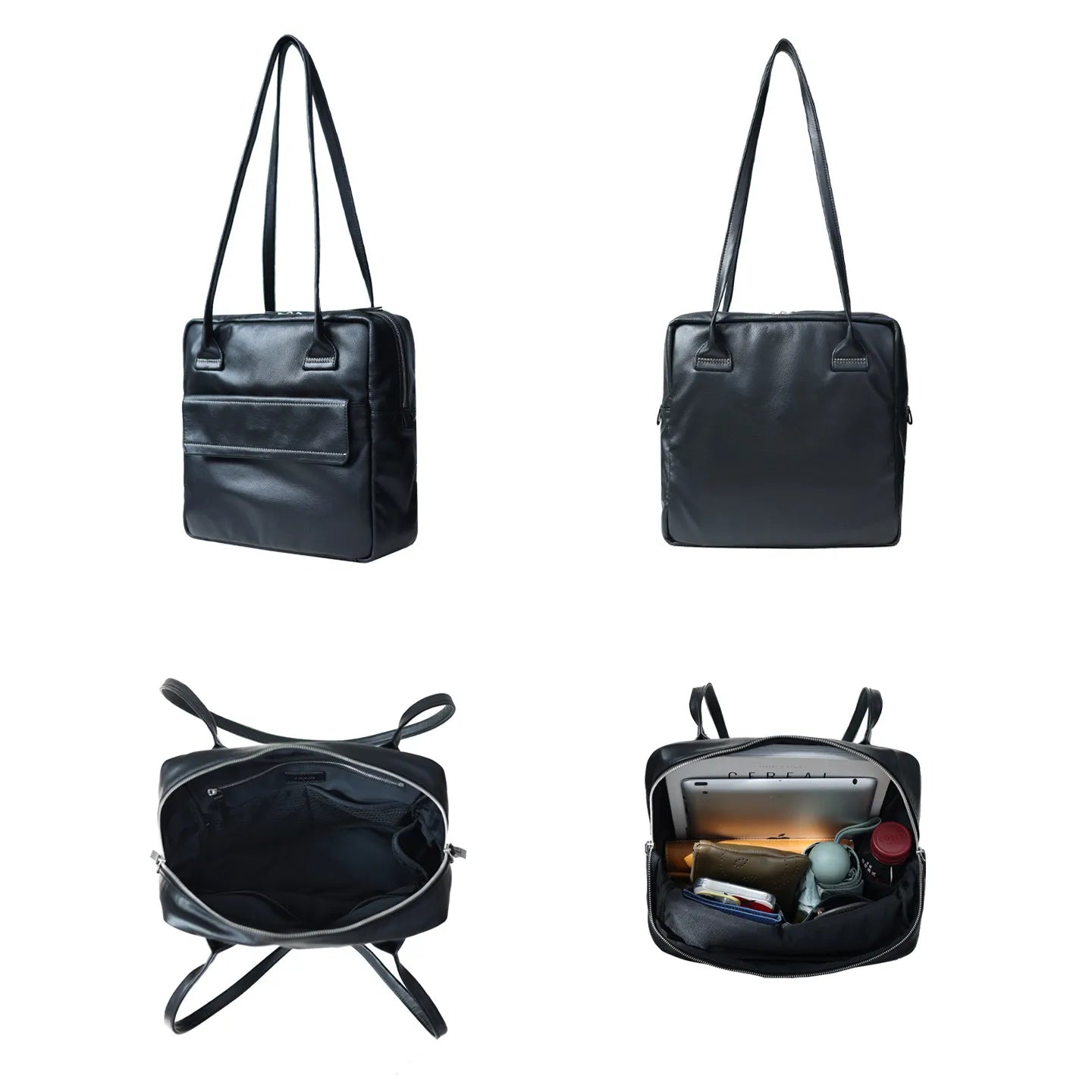 Soft Genuine Leather Women Single Shoudler Bags Small Size Zipper Tote Fashion Versatile Handbag Luxury Design