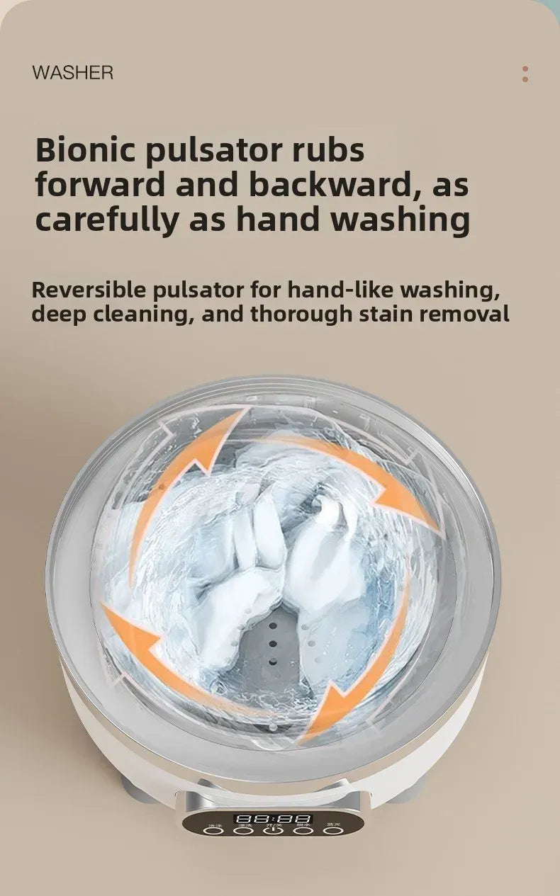 HUIBAOGE Mini Portable Washing Machine USB 20V