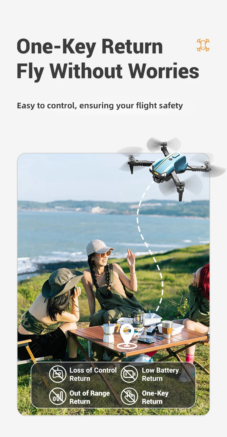 Mini Camera Drone with HD Optics - Foldable Beginner Quadcopter Tidesmit