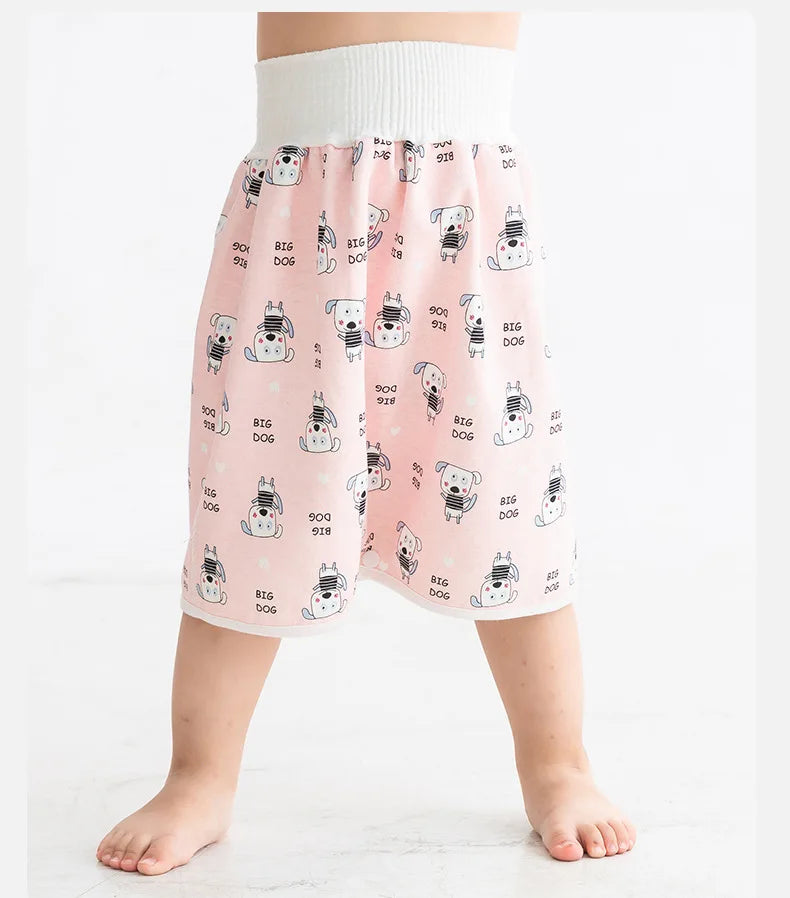 Baby Diaper Pants Waterproof Skirt Cloth Diapers Infant Leak-proof Urine Training Pants Kids Nappy Sleeping Bed Potty Trainining