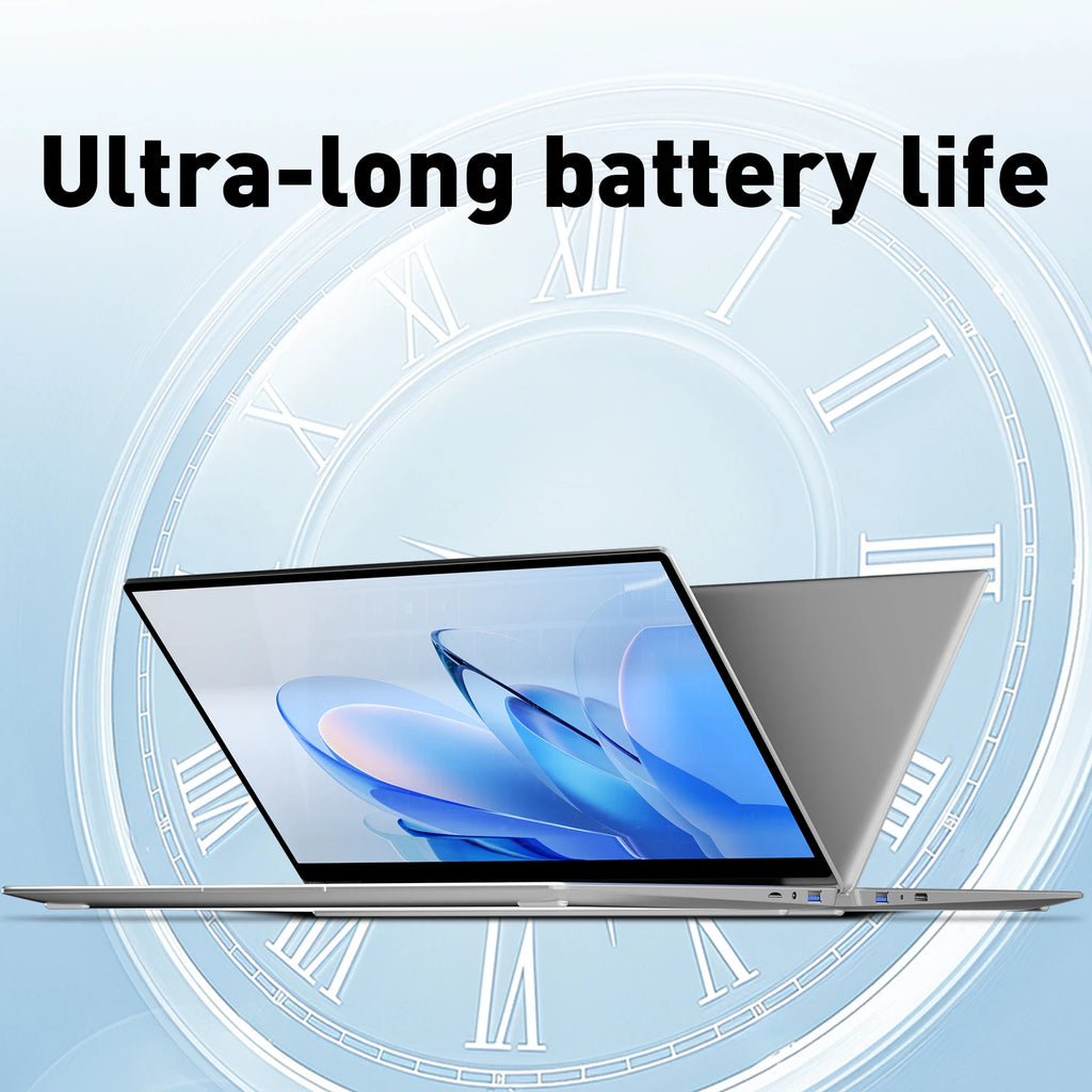 15.6 Inch Intel N3700 NEW Laptop 16GB RAM 2TB SSD Windows 11 Ultra Slim Notebook Gamer 1920x1080 Office Study PC Max Ultra Plus