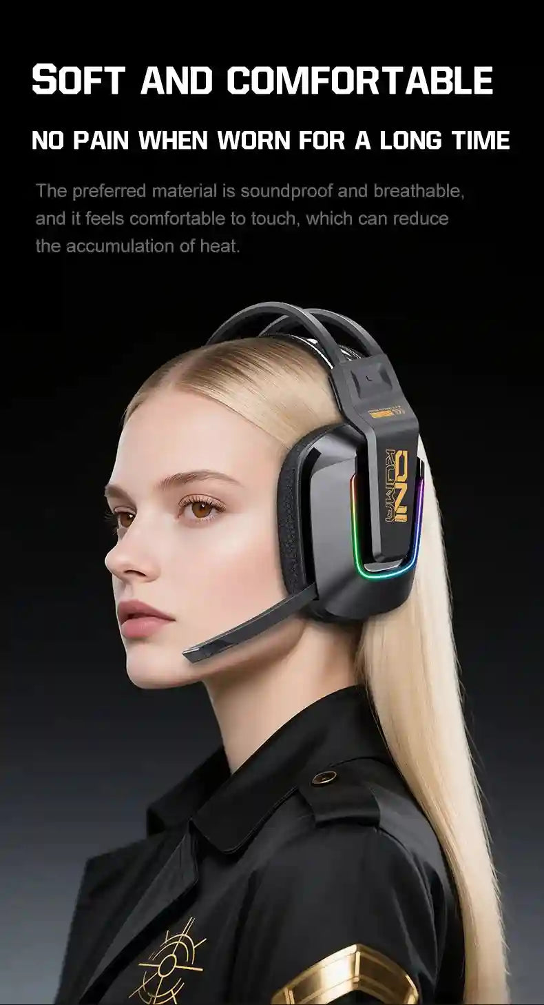 Tidesmit GT828 Wireless Gaming Headset with Low Latency Audio Tidesmit