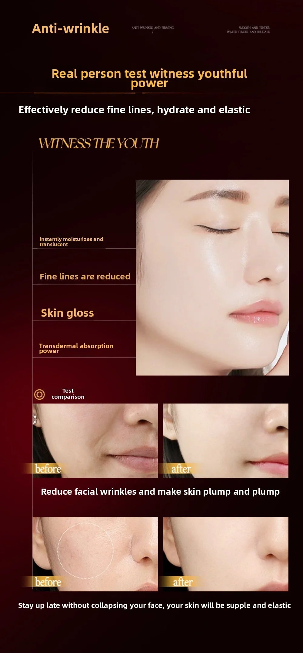 30ml Umbilical Cord Blood Sheep Placenta Serum for anti-wrinkle, moisturizing, and skin-plumping results.