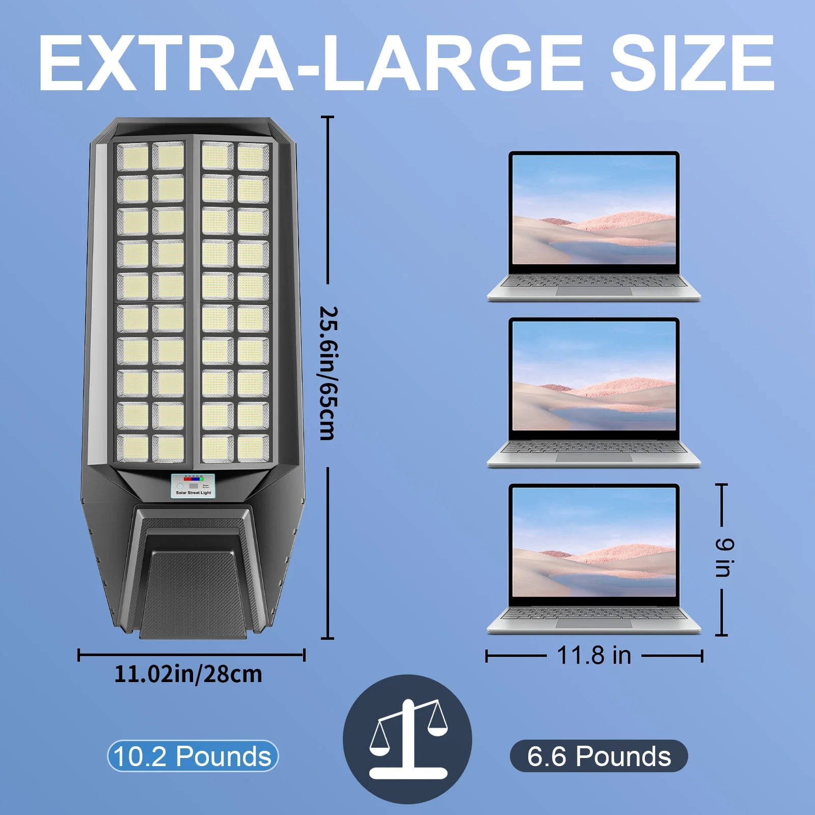 Ship from Local Warehouse 9000W Large Super Bright Outdoor Solar Light,  Waterproof LED Flood Lamp, Energy Saving with Motion Sensor & Remote Control, Easy Installation for Parking Lot, Yard, Patio, Garden and Street Lighting