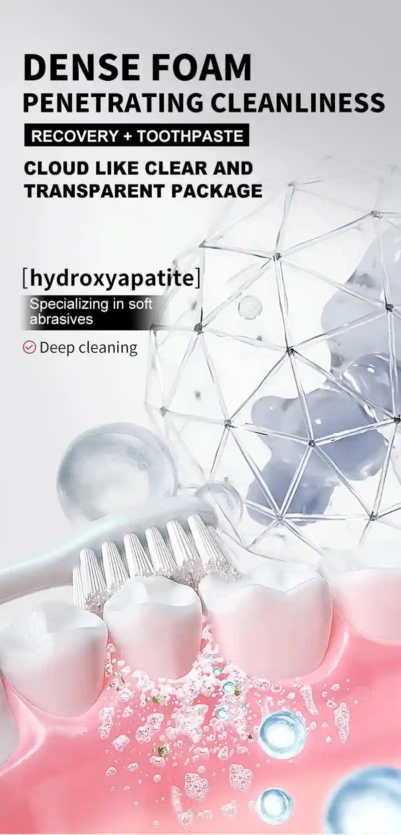 Tidesmit 7.5% Hydroxyapatite Probiotic Whitening Toothpaste for enamel repair and fresh breath 120g tube