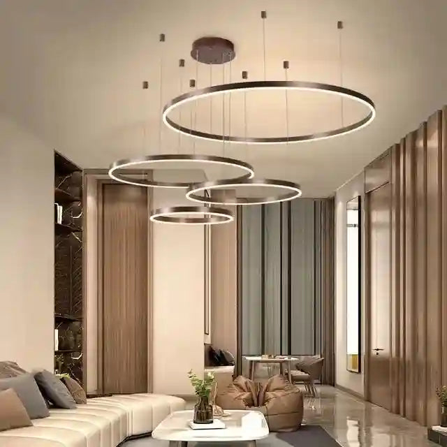 LED Ring Chandelier Modern Pendant Light for Living Room Tidesmit Coffee Tidesmit