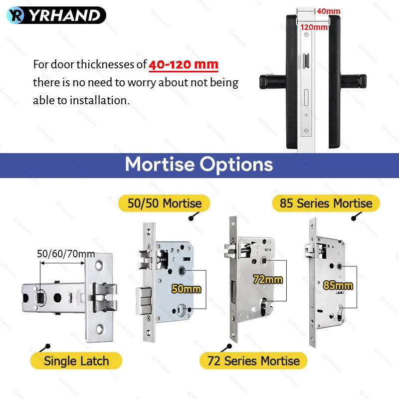 Fingerprint Lock Waterproof Wifi Remote Control Bluetooth TTLock App Card Digital Code Keyless Electronic Smart Door Lock