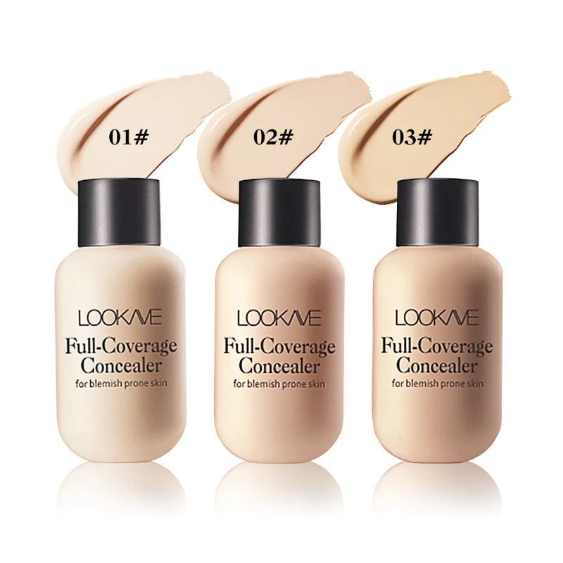 Tidesmit full cover liquid concealer makeup texture close-up for moisturizing dark circle coverage and foundation