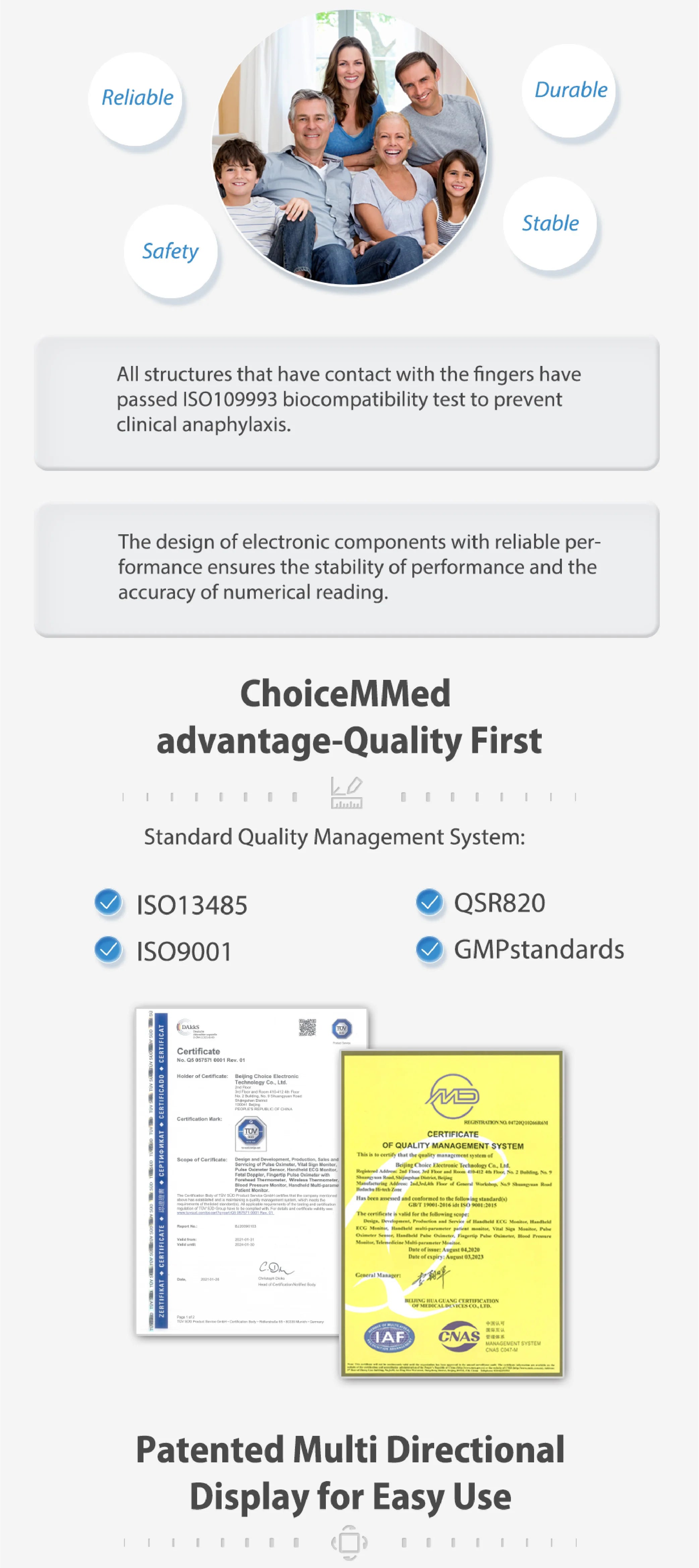 ChoiceMMed Portable Medical Finger Pulse Oximeter Blood Oxygen Heart Rate Monitor OLED Oximetro de dedo Saturometro de oxigeno