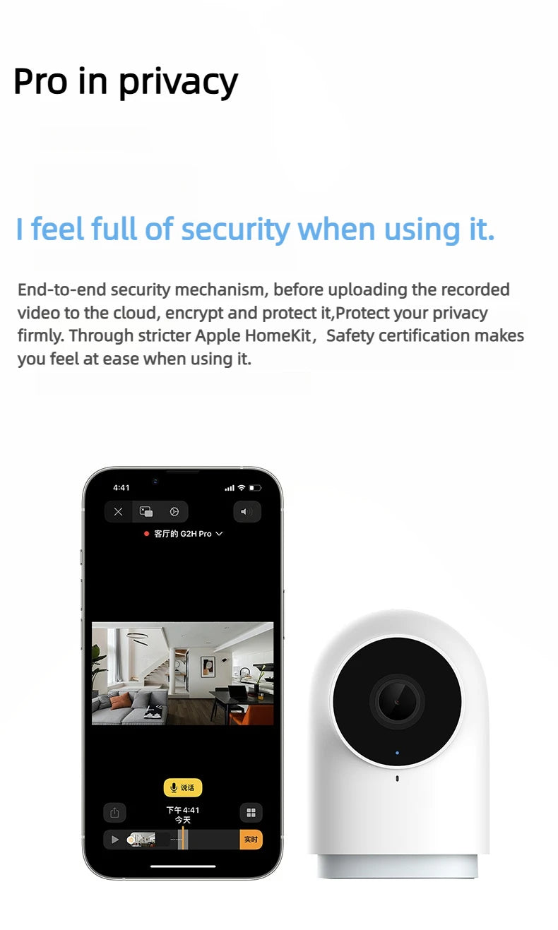 Aqara G2H Pro Smart Camera 1080P HD Gateway Hub Edition Night Vision Mobile Zigbee WIFI IP Surveillance Camera For HomeKit APP