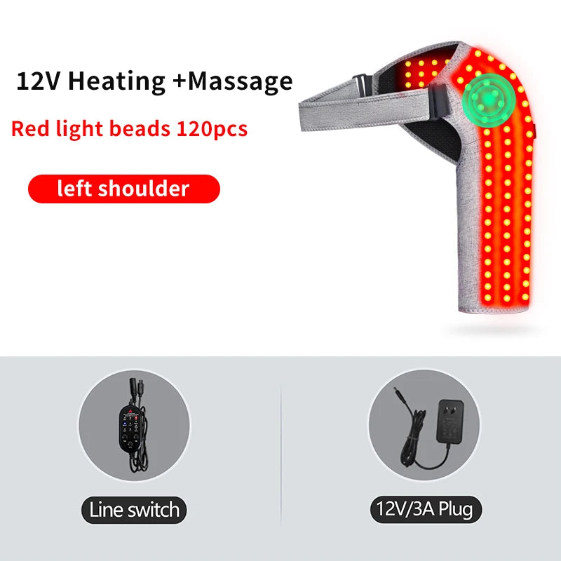 Electric Shoulder Heating Pad with Vibration Massage | Tidesmit Relaxation Treatment 12V-Left-Massage Tidesmit