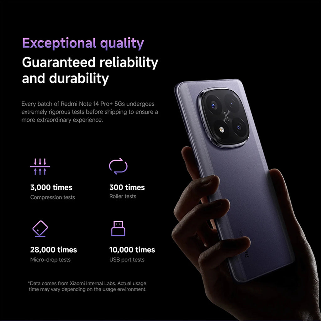 Xiaomi Redmi Note 14 Pro+ 5G 256GB - Pro Grade Camera & AMOLED Display AE Tidesmit