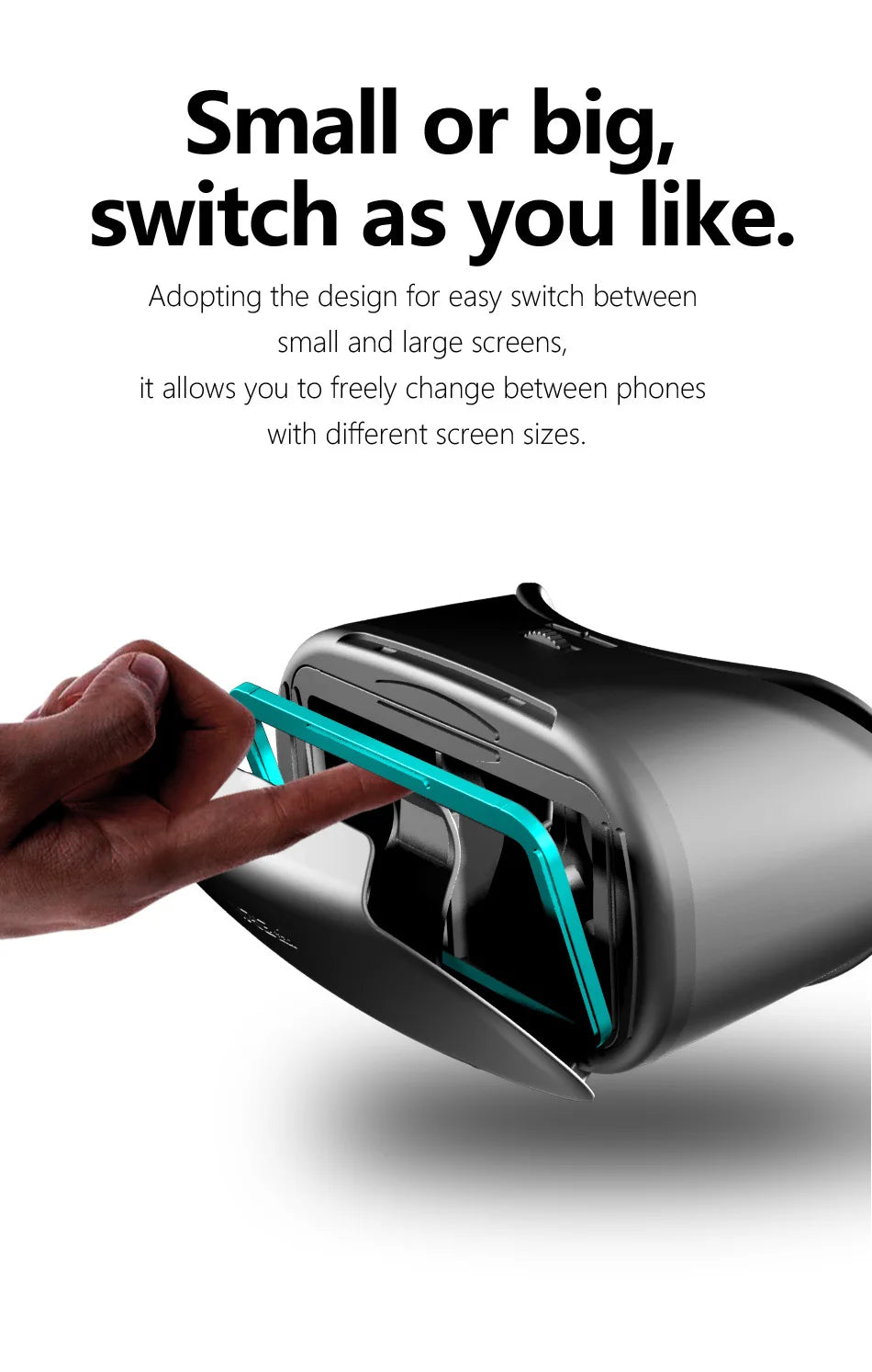VR Headset for Smartphone 5-7 Inch - Immersive 3D Glasses X7/Y1 Series Tidesmit