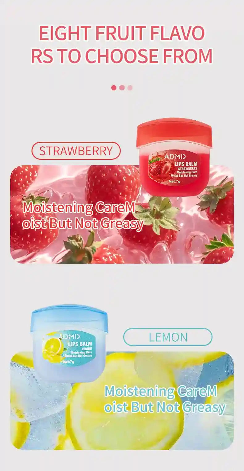 Fruit Lip Balm Set | Moisturizing Lip Care Treatment 8 Pack by Tidesmit Lip Care Tidesmit