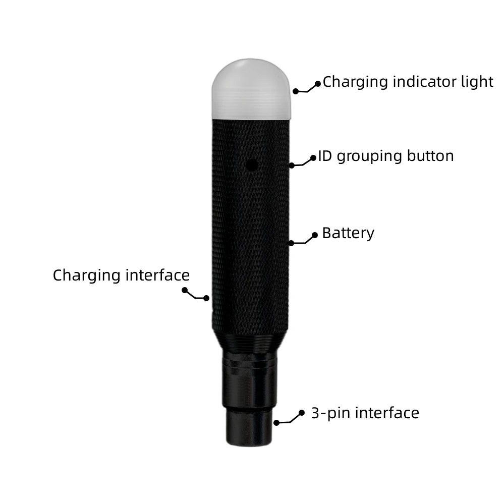 7pcs DMX512 DMX Dfi DJ 2.4G 6Charging Wireless Receiver Built-in Battery & 1 Transmitter LED Lighting Control for LED Stage Par
