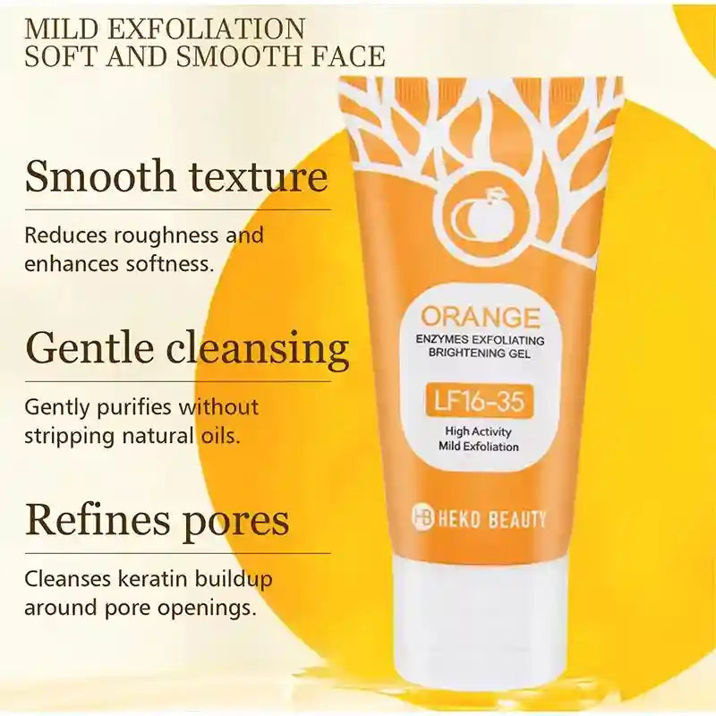 Orange Exfoliating Gel 100g | Deep Pore Cleanser & Skin Brightening Scrubs Treatments Tidesmit