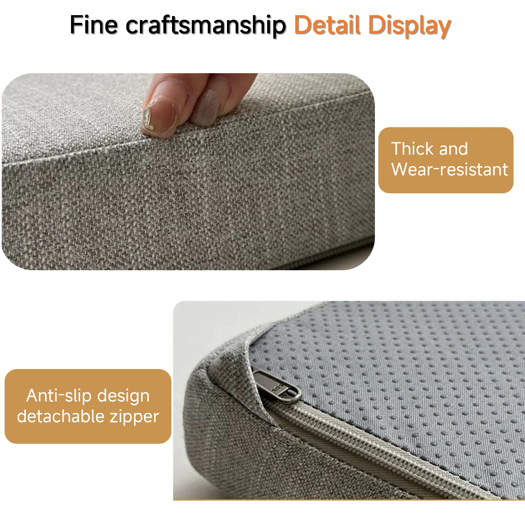 Custom Bench Cushion  Chair Sofa Pads  Indoor Furniture Cushion Personalized Cushions Optional Addition Piping Straps and Ties