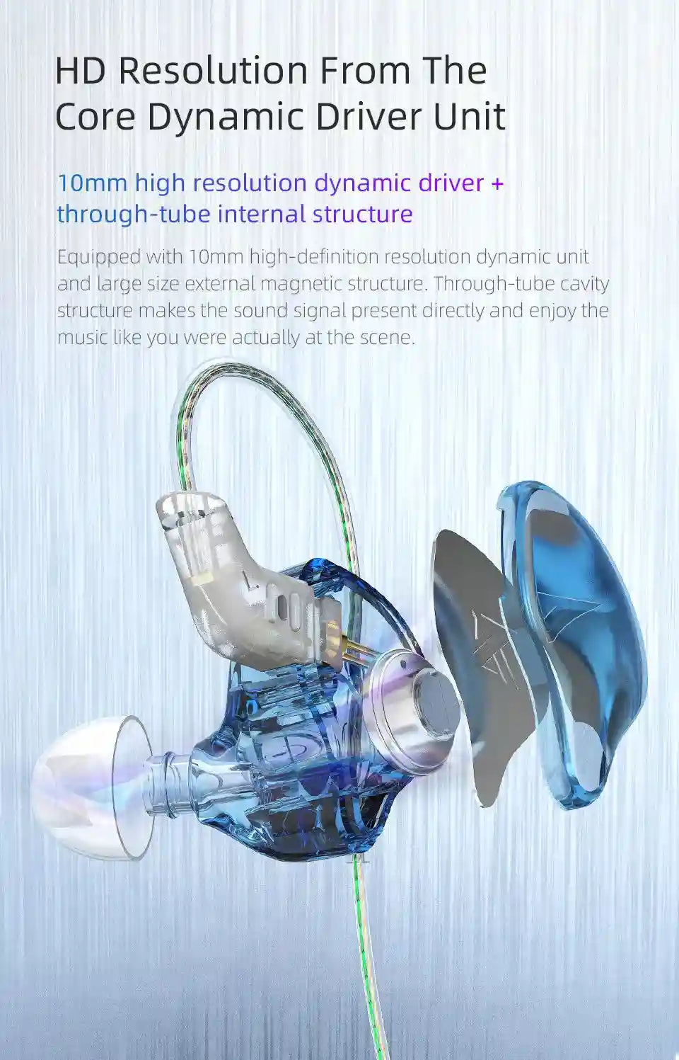 Wired In-Ear Monitors with Noise Isolation and Deep Bass Control Tidesmit
