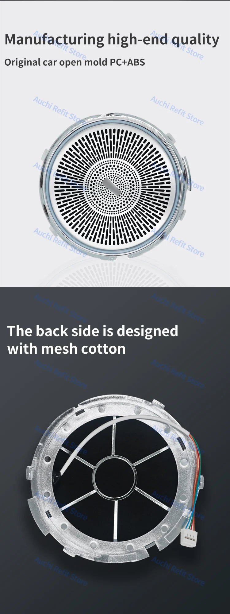 Mercedes Benz LED Speaker Cover Ambient Light - 64 Color Interior Trim Tidesmit
