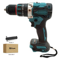 Podofo Brushless Electric Drill Screwdriver Power Tools Metal Chuck Impact Hammer Drill  Cordless Motor Screwdriver Power Tools