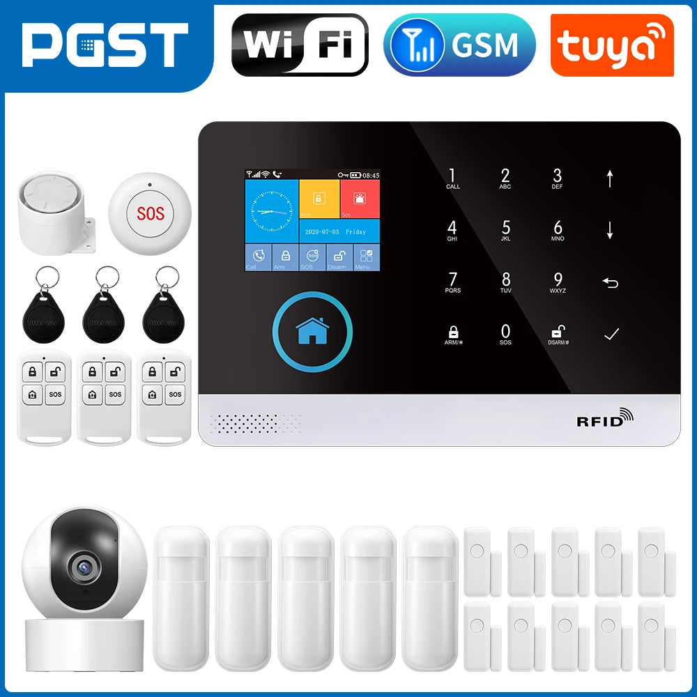 Smart Home Security Alarm System with 4G WiFi App Control by Tidesmit 2G S Tidesmit