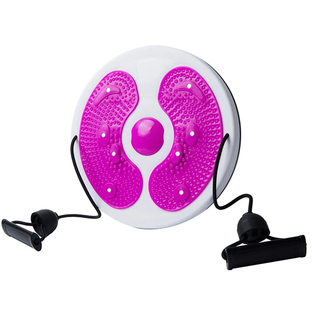 Waist Twisting Disc for Core Workout - Portable Fitness Board Body Shaping Massage Equipment Rose Red Tidesmit