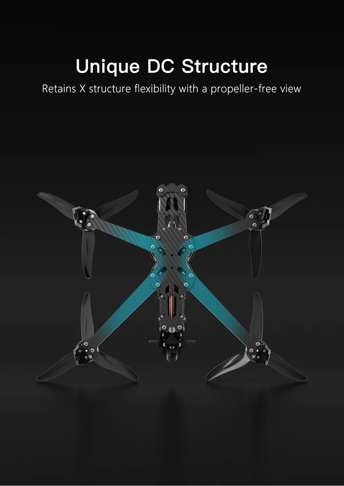 FPV Freestyle Drone 5 Inch Analog X-Frame ELRS System by Tidesmit Tidesmit