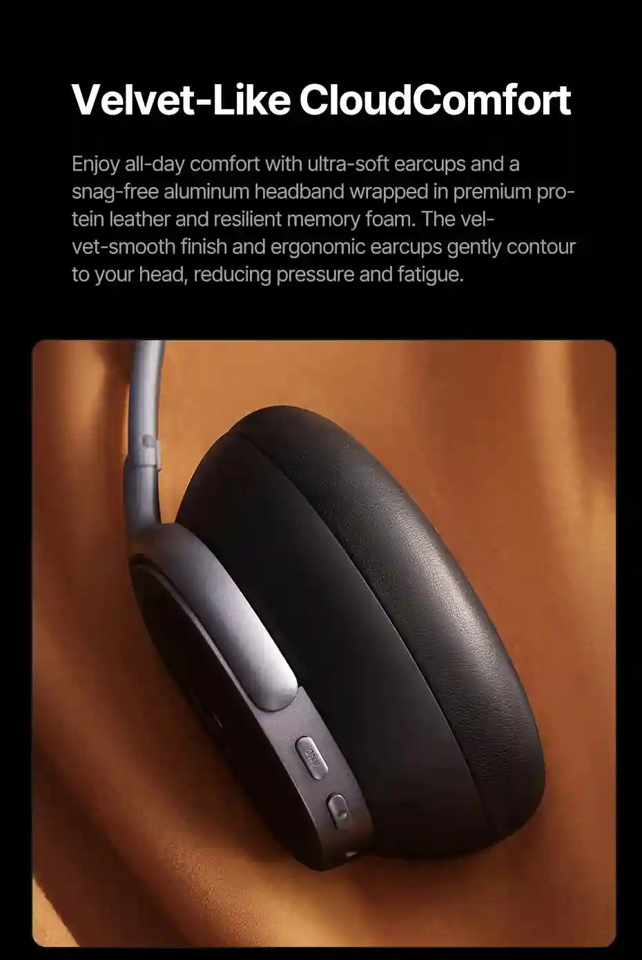 Wireless Noise Cancelling Headphones: 100Hr Playtime - Over-Ear ANC Tidesmit