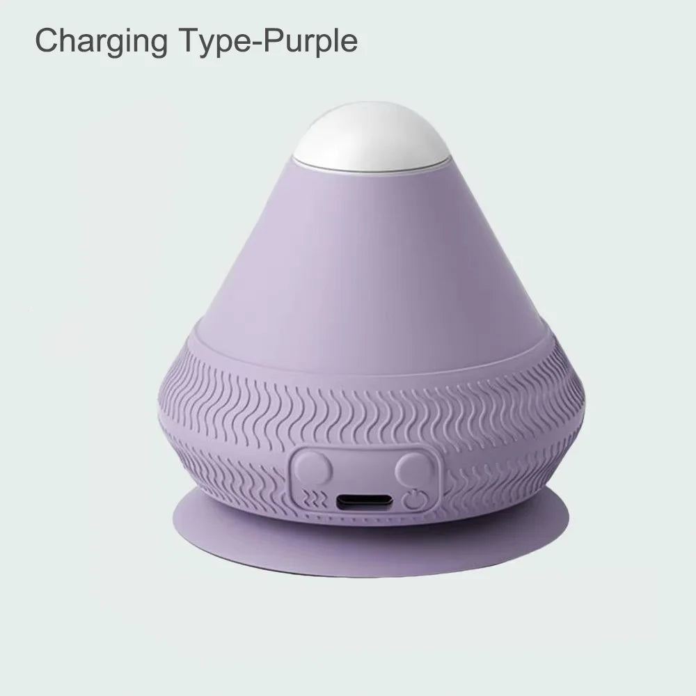Wall Mounted Fascia Massage Gun for Deep Tissue Muscle Recovery Fascia Gun Charging Type-Purple Tidesmit