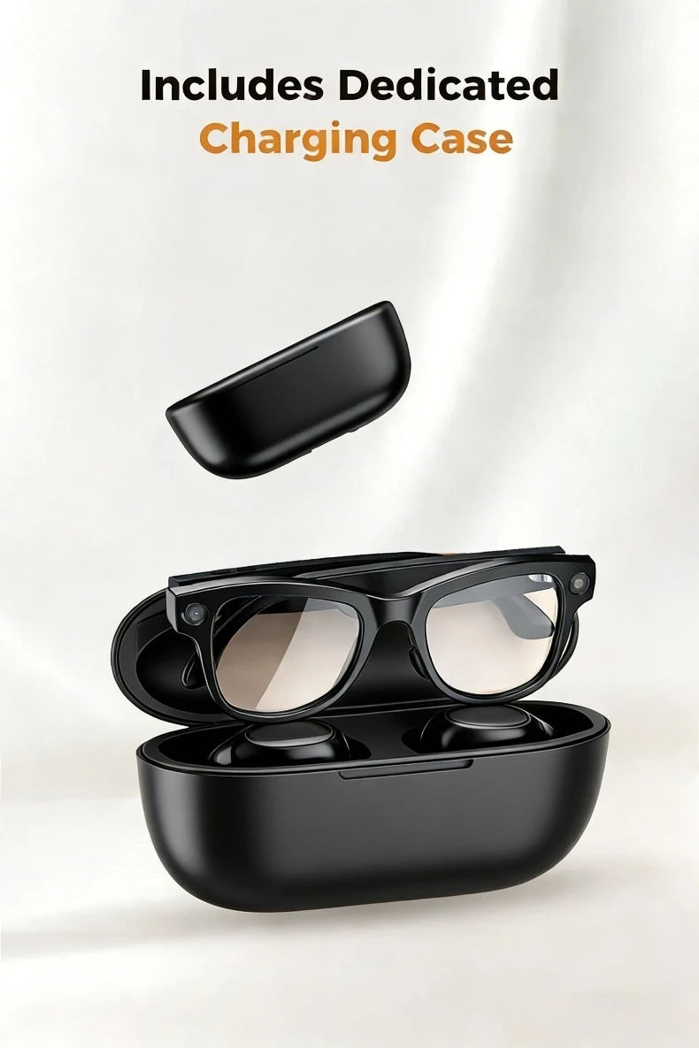 AI Smart Glasses with 8MP Camera and Real-Time Translation - Tidesmit Tidesmit
