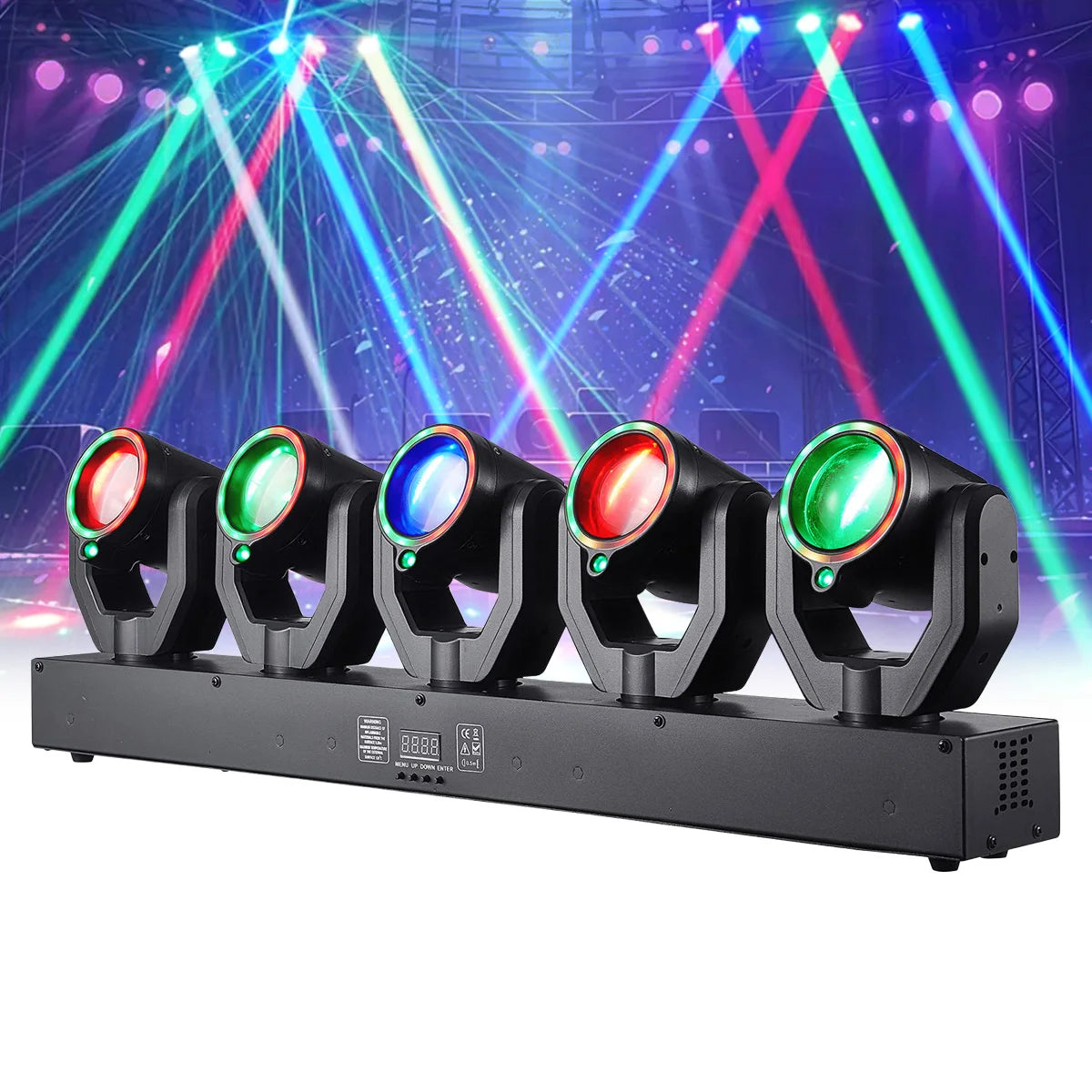 180W LED Moving Head Beam Lights RGBW 4IN1 With DMX512 Multicolor Stage Professional Lighting for DJ Disco Bar Party