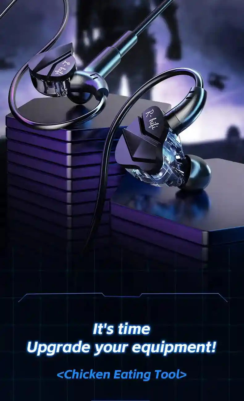 Gaming Earbuds 7.1 Surround Sound with Dual Mic by Tidesmit Tidesmit