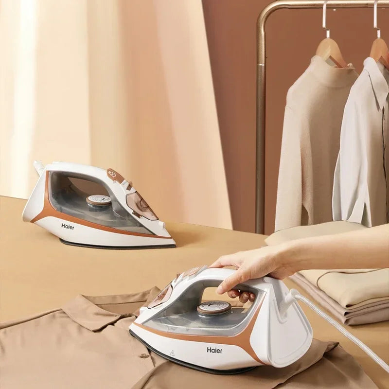 Tidesmit portable steam iron for home and tailor shops showing compact vintage design and precision soleplate view 4