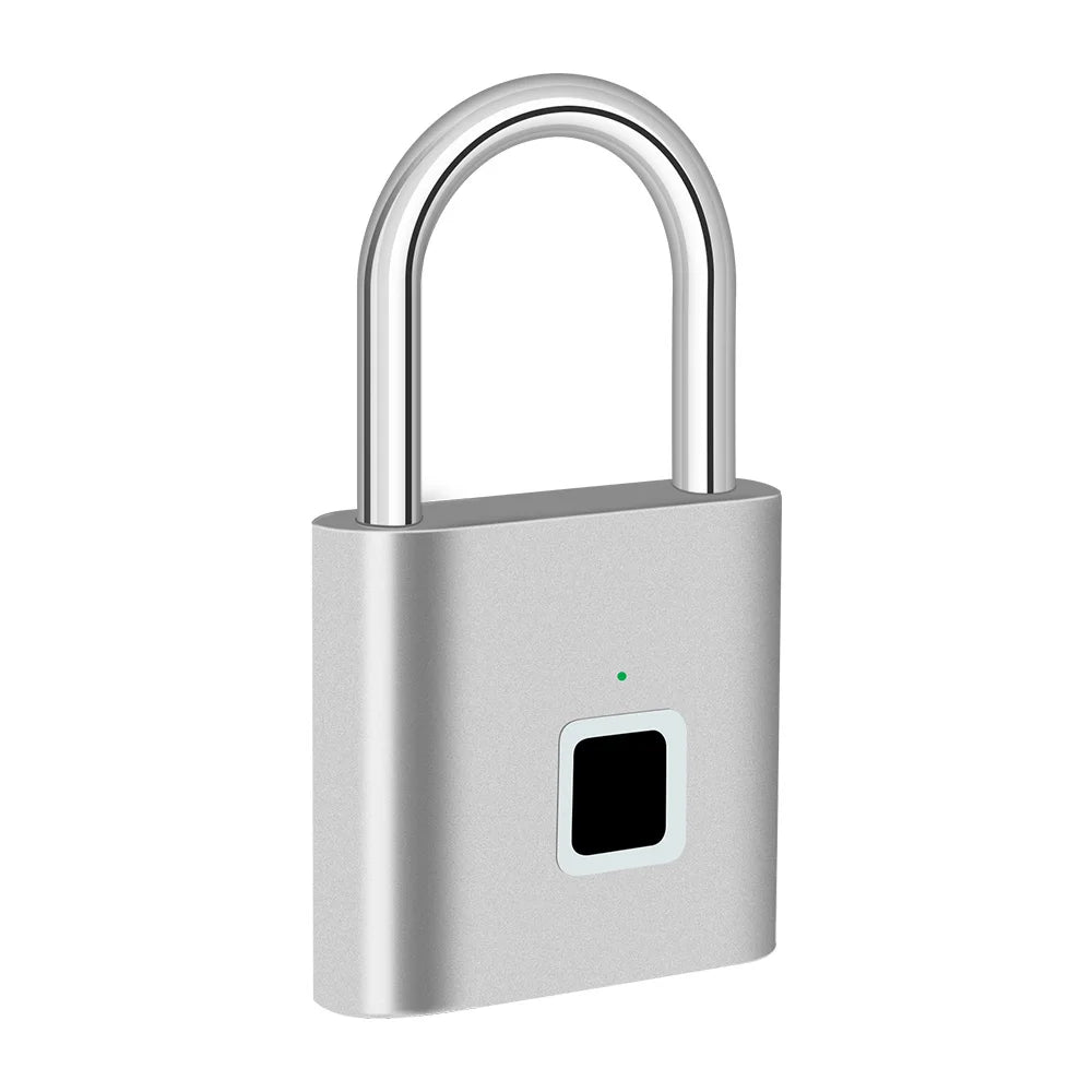 KERUI Fingerprint Lock Keyless USB Charging Smart Padlock Anti-theft Zinc Waterproof Door Lock 0.2sec Unlock Portable Door Lock