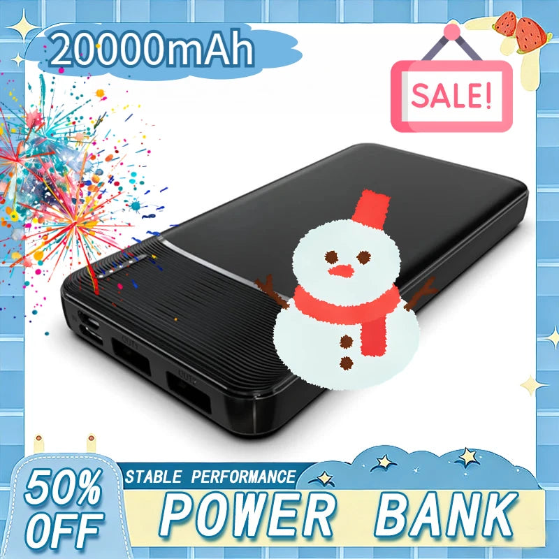 20000mAh Fast Charging Power Bank - 120W PD USB-C Travel Battery Tidesmit