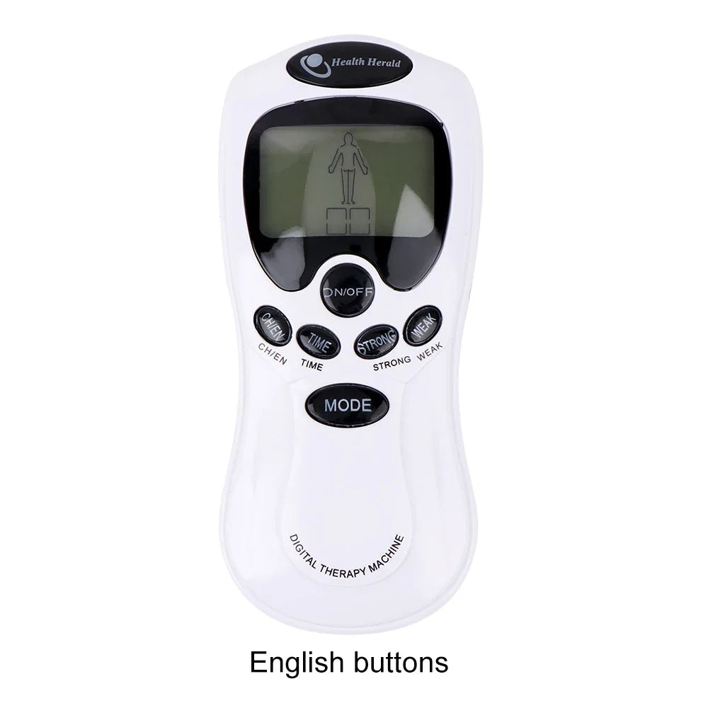 EMS Tens Unit Muscle Massager: Portable Deep Tissue Pain Relief Body Shaping Massage Equipment English Machine Tidesmit