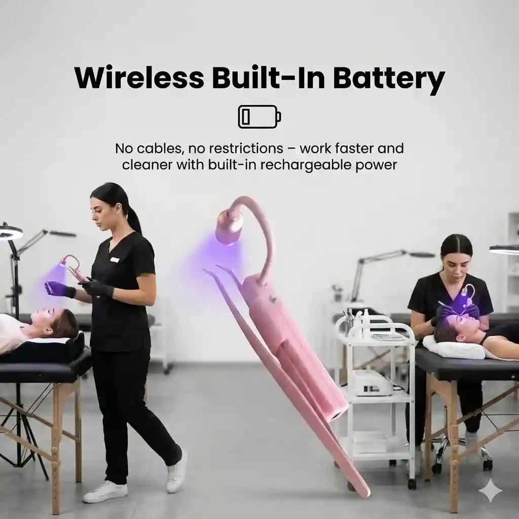 UV Lash Lamp for Eyelash Extensions, Professional LED Curing Light Tidesmit