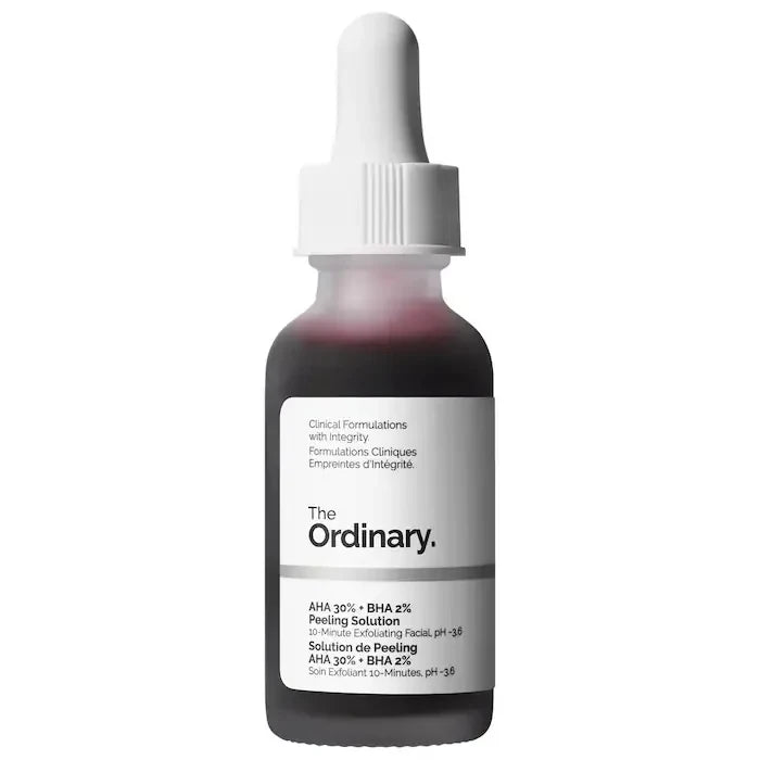 AHA 30% + BHA 2% Peeling Solution 30ml Peeling Solution Exfoliating Facial Brighten Smooth Cleanse Pores and Brighten Dullness
